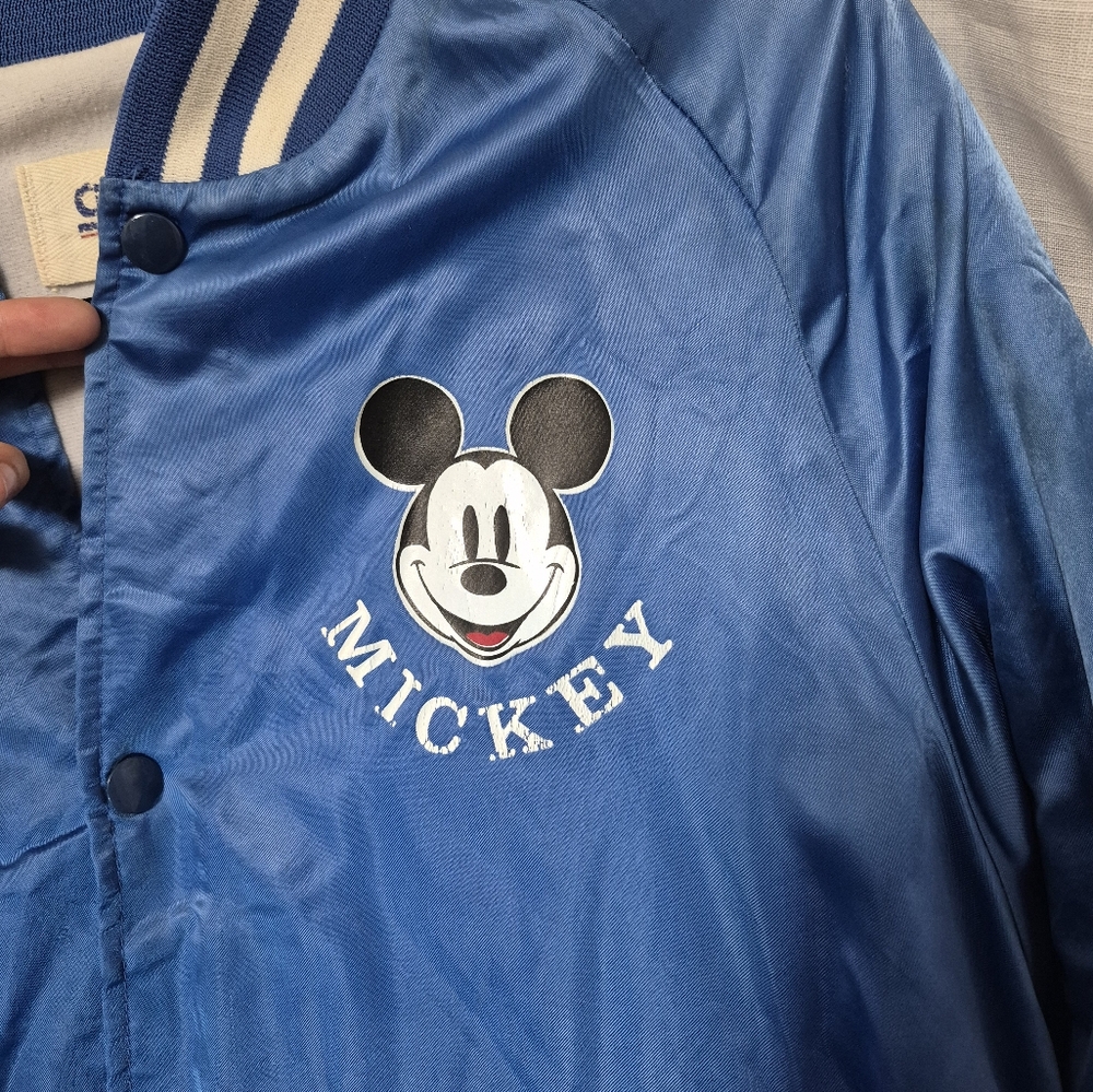 Vintage 80's Chalk line Mickey Mouse bomber jacket - Picture 6 of 7